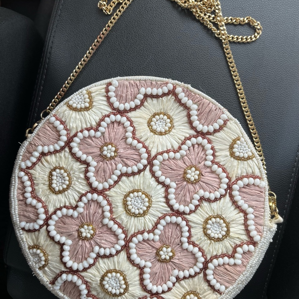 Anthropologie Under the Sea Beaded Bag - Cream - Picture 4 of 5